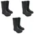 Heavy Duty Pack of 3 Safety Gumboots, 11 Inches, Rubber, for Industrial Safety, Wet Conditions, Agricultural Work(Size-7)