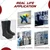 Heavy Duty Pack of 3 Safety Gumboots, 11 Inches, Rubber, for Industrial Safety, Wet Conditions, Agricultural Work(Size-7)