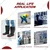 Payuh 15 Inch Dual Density PVC Gumboot With Steel Toe & Inner Lining (Colour : Black & Red)(Size-6)