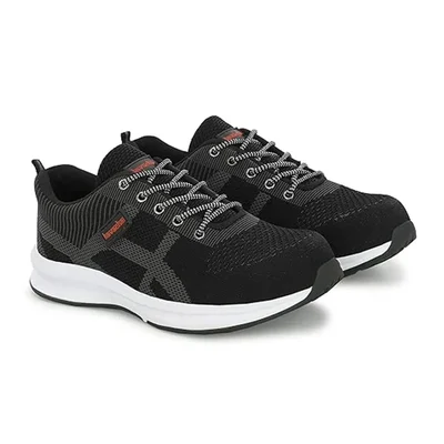 Kavacha Air S214 Steel Toe Safety Shoes, Knitted Fabric Upper & Low Ankle Phylon Rubber Sole(Size-6)