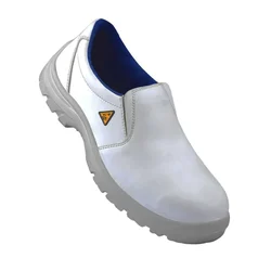 Euro Security Aqua Slip-On White Safety Shoe, Micro Fiber Washable Upper, ESD, Anti-Skid, Water & Oil Resistant(Size-5)