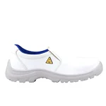 Euro Security Aqua Slip-On White Safety Shoe, Micro Fiber Washable Upper, ESD, Anti-Skid, Water & Oil Resistant