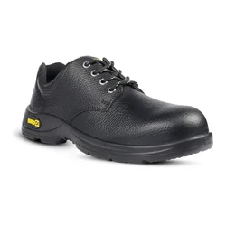 Eurock Classic Safety Shoe, Leather Upper, Anti-Skid Sole, Anti-Static, Heat, Water & Oil Resistant(Size-5)