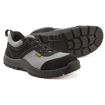 Jama JB167 Safety Shoe, 200J Steel Toe Cap, Anti-Skid DD-PU Sole & Anti-Static Construction Footwear(Size-6)