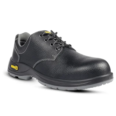 Eurock DUO Safety Shoe, DD-PU Sole, 200J Steel Toe, Anti-Skid, Heat, Water & Oil Resistant, Anti-Static(Size-6)