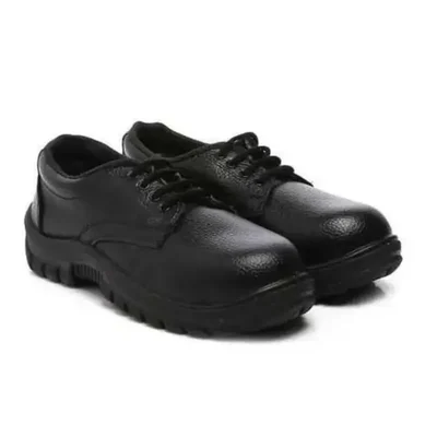 Payuh Classic Labour Safety Shoe with Fibre Toe Cap, Low Ankle Design, Rexene Upper, Single Density PVC Sole(Size-10)