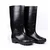 Hillson Mens Century Black 15 Inch Safety Gumboots, Dual Density & Low Abrasion PVC Outsole(Size-6)