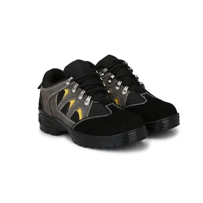 Graphene R-503 Pure Leather Steel Toe Safety Shoe(Size-6)