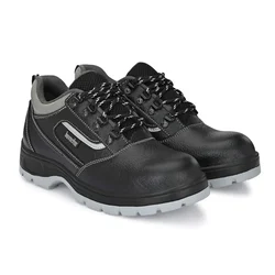 Kavacha S123 Pure Leather Safety Shoe, Steel Toe (Size-6)