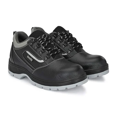 Kavacha S123 Pure Leather Safety Shoe, Steel Toe (Size-6)