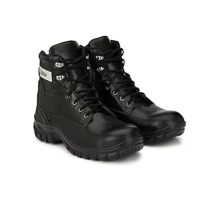 Kavacha S19 Pure Leather Steel Toe Safety Shoe(Size-6)