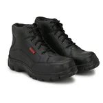 Kavacha S50 Steel Toe Nubuck Leather Safety Shoe, Black Colour