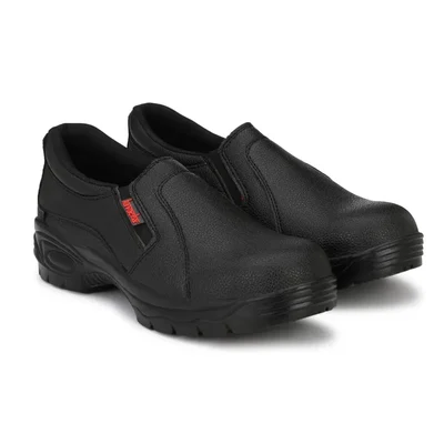 Kavacha S62 Mens Pure Leather Steel Toe Safety Shoe(Size-6)