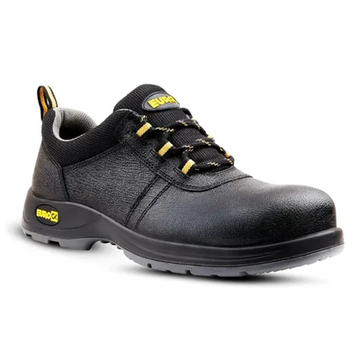 Eurock Shield Safety Shoe, 200J Composite Toe, Leather Upper, Anti-Static, Anti-Skid PU Sole, Heat, Water & Oil Resistant(Size-5)