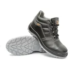Hillson Mirage ISI Marked Black Men's Safety Shoes,PU Sole & 1.8 mm real Leather in sheltac print