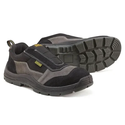 Jama JB142 Safety Shoe-Sporty Design, 200J Steel Toe Cap, Slip Resistant, Heat & Water Resistant, DD-PU Sole(Size-6)