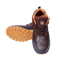 Hillson Swag 1904 Safety Shoe, Robust Synthetic Leather Upper & Anti Rush D-Type Eyelets(Size-7)