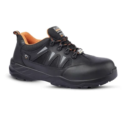 Euro Security Verve Safety Shoe,DD-PU Sole & 200J Composite Toe Cap, Scratch Resistant Leather Upper, Anti-Skid, Anti-Static(Size-6)