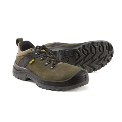 Jama JR024 Safety Shoe With Water & Oil Resistant Nubuck Leather Upper,200J Steel Toe Cap, Anti-Static(Size-6)