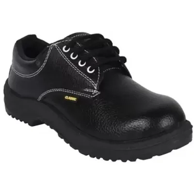 Heavy Duty Pack of 24 Industrial Leather Safety Shoe With Steel Toe Cap - 1 Carton(Size-7)