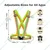 Minsales Pack Of 2,10,50 Pcs Reflective Jacket/Vest Cross Belt - Nylon, V-Neck, Unisex-Adult Multicolour(Pack-2 Pcs)