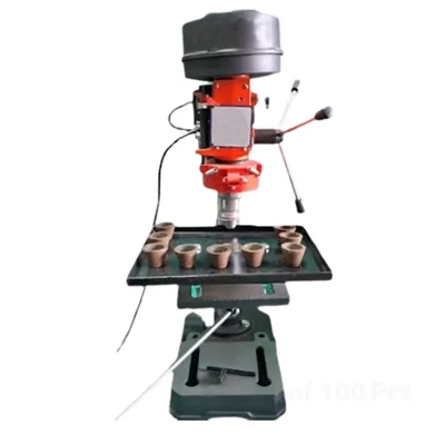  Automatic 350 Watt Drill Press Type Sambrani Cup Making Machine