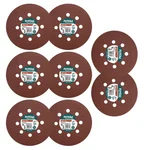 Total 150 mm Sanding Sheet For Random Orbital Sander (TAC731501)-Pack of 10 (50 pcs)