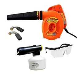 Elmico Air Blower Cum Sanitizer Sprayer With Goggle & Carbon Brush (MSB-10+C+G ORANGE) (6 Month Warranty)