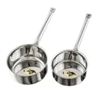 Mira Steel ( Pack of 2 ) 7 x 4 inch Saucepan ( Model No - SPN07) With Stainless steel Body