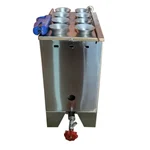 Commercial Gas Operated Single Burner 8 Tube Egg-Chicken Sausage Roll/Hot Dog Maker with Free Accessories, Aluminium Body