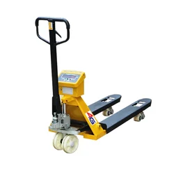 4G 3 Ton Load Capacity Scale Pallet Truck, Fork Size 1150 mm  x 550 mm, Nylon Wheels