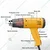 Schedular CD-1921 Heat Gun 1600W for Paint Removal Shrink Wrapping Plastic Welding Home and Professional Working