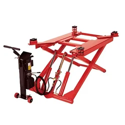 Casper 4 Ton Load Capacity Double Cylinder And One Support Ram Hydraulic Scissor Car Lifter