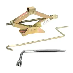 AutoLift 1 Ton Scissor Car Jack With 21 mm L-Type Spanner Combo