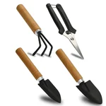 Jaiveer Set of 3 Garden Tools - Trowel, Transplanter, Cultivator & Pruman Gardening Scissor | Used for Effective Gardening