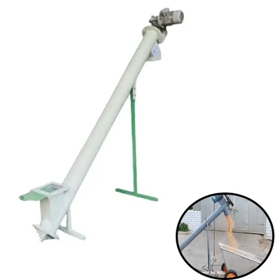 Farmiaze 5 Feet Screw Conveyor for Transferring Powdered, Granular, Pelletized Material