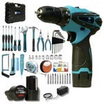 Thor 10mm 12V Cordless Screwdriver-Drill With Battery-Charger & Full Accessories Set Suitable for Woodworking, Electrical Work & DIY Projects