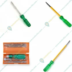 Taparia Screwdriver Combo Standard 903I, 904, 905 Two in One & 840 Screwdriver Set for Home and Professional Use