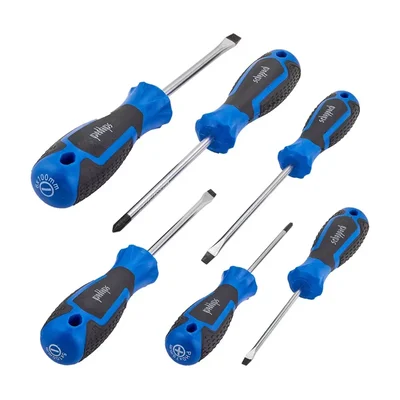 SCHEPPACH 6 Piece Screwdriver Set, Durable Magnetic Tips, Ergonomic Grip for Precision & Home Repairs (Sch-7006E)