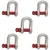 Heavy Duty G80 Alloy Steel 3.25 Ton Screw Pin Type D Shackle (Pack of 5 pcs)