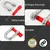 Heavy Duty G80 Alloy Steel 3.25 Ton Screw Pin Type D Shackle (Pack of 5 pcs)