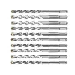 Total 10 X 160mm SDS Plus Hammer Drill Bit (TAC311002C)- Pack Of 10