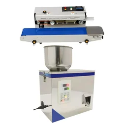 Combo Pack of MS Band Sealer, Conveyor Loading upto 3 kg and 200 gm Granule Filler Machine
