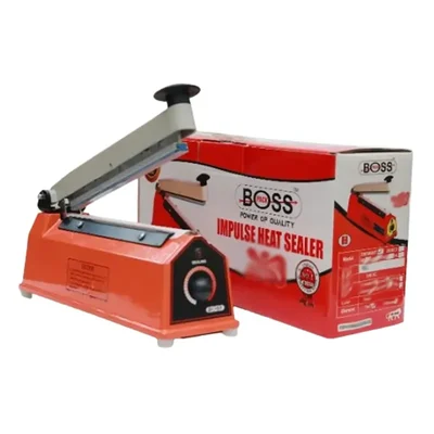 Boss Pack Impulse Type 12 inch Hand Sealer of 1.6 mm Sealing Width with 1 Year Warranty