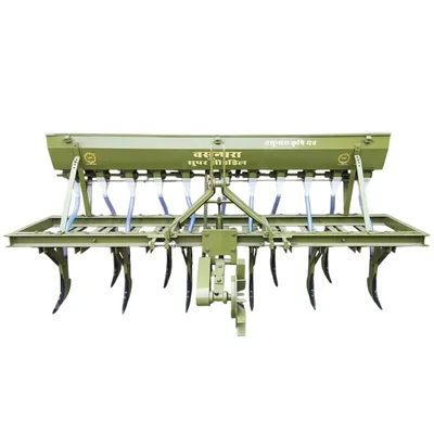 Vasundhara Tractor Operated 13 Tyne 108 Inch Seed Drill with 13 Pipes, VKY-SD-13T