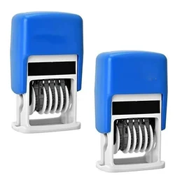 2pcs 4mm Mini Dater Self Inking Stamping Machine