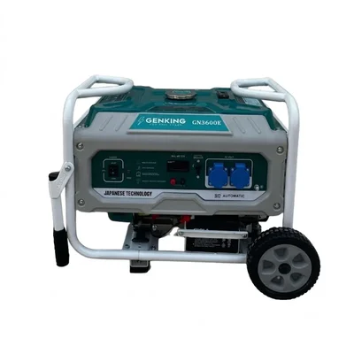 Portable 3.5 KVA Single Phase Recoil and Self Start Petrol Generator15L Tank, Power Backup for Home, Office & Outdoor Use