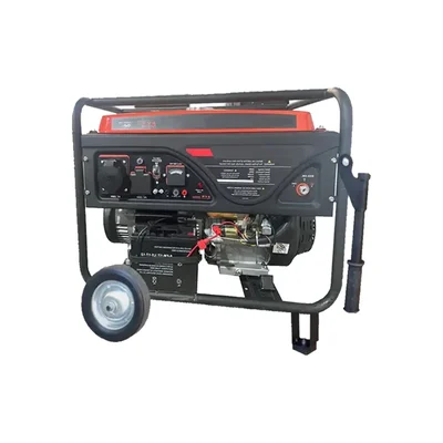 Heavy Duty 5 KVA Recoil and Self Start Portable with Wheels & Handle Petrol Generator 25L Tank, 100% Copper Alternator