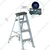 Youngman 3-Step Aluminum Single-Side Self-Supporting Ladder Including Tool Storage Platform at The Top