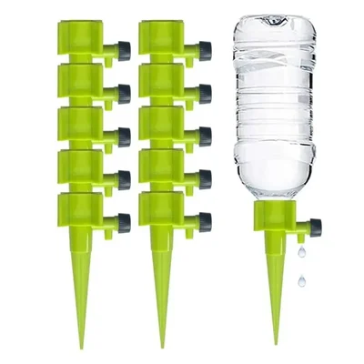 Self Watering Spikes (Pack of 12) Drip Irrigation for Indoor & Outdoor Pots Universal Bottle Fit